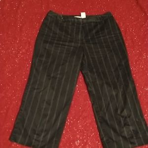 Black pants with pin stripes